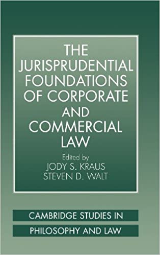 The Jurisprudential Foundations of Corporate and Commercial Law, ISBN-13: 978-0521591577